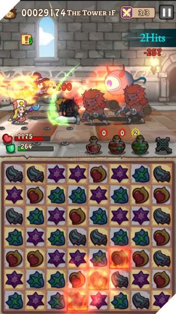 Hero Emblems - Khi xếp kim cương kết hợp nhập vai đánh quái