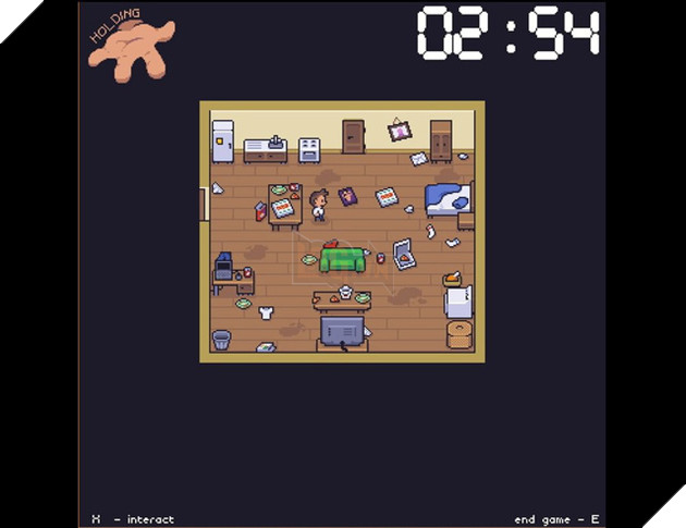 
Căn phòng bừa bộn như bãi rác mà bạn chỉ có 3 phút để hô biến nó thành một nơi giống như cho người ở.
