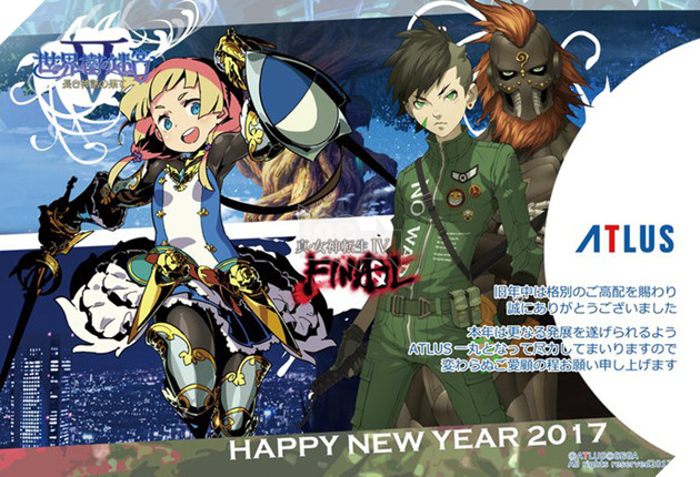 
Hãng game Nhật Bản Atlus và những nhân vật của tựa game Shin Megami Tensei IV.
