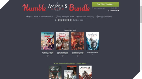 Assassin's Creed có gói Humble Bundle của riêng mình 4