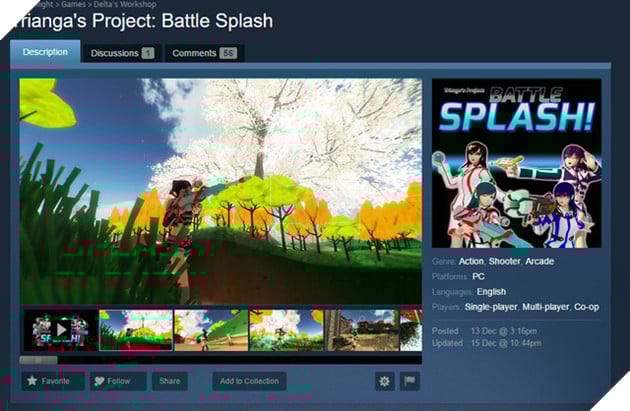 Game chỉ do 2 game thủ Việt phát triển Battle Splash đã được chấp nhận lên Steam