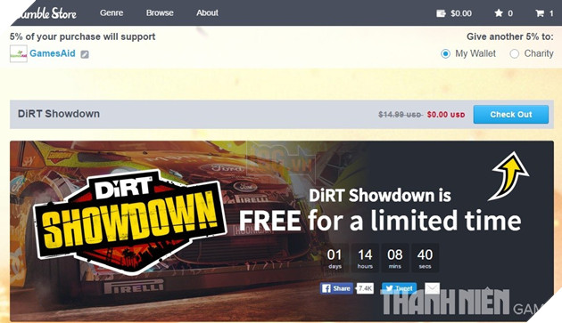 Hướng dẫn nhận miễn phí game đua xe Dirt: Showdown