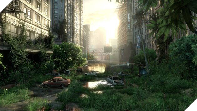 
Thành phố đổ nát trong The Last of Us.
