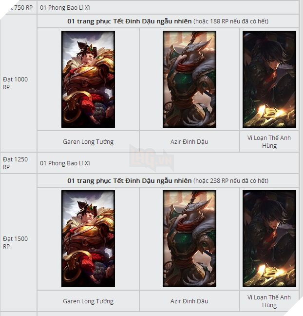 Chúc mừng năm mới, Garena ra mắt sự kiện siêu hot: game thủ chắc chắn nhận trang phục Tết Đinh Dậu!