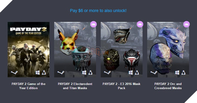Trở thành sát thủ John Wick cùng gói game Payday 2 chỉ... 1 USD