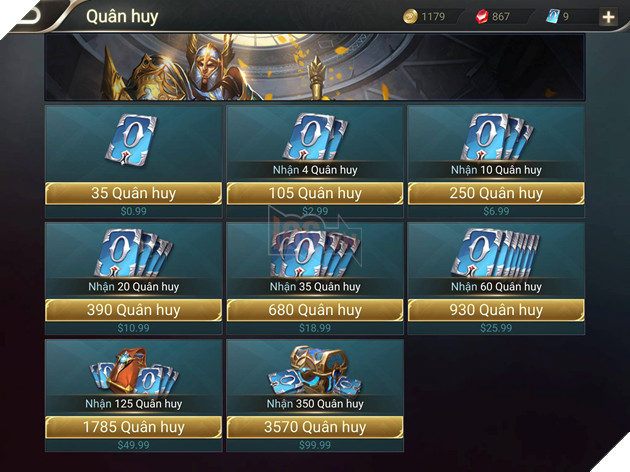 HƯỚNG DẪN NẠP QUÂN HUY TRONG LIÊN QUÂN MOBILE CHO MỌI THIẾT BỊ 4