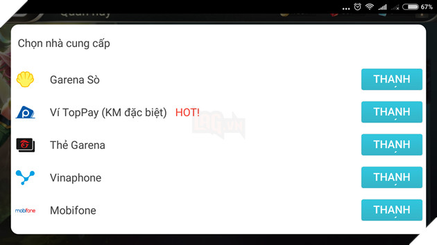 HƯỚNG DẪN NẠP QUÂN HUY TRONG LIÊN QUÂN MOBILE CHO MỌI THIẾT BỊ 7