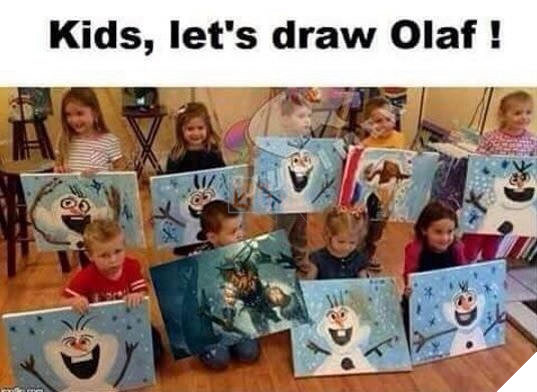 draw olaf