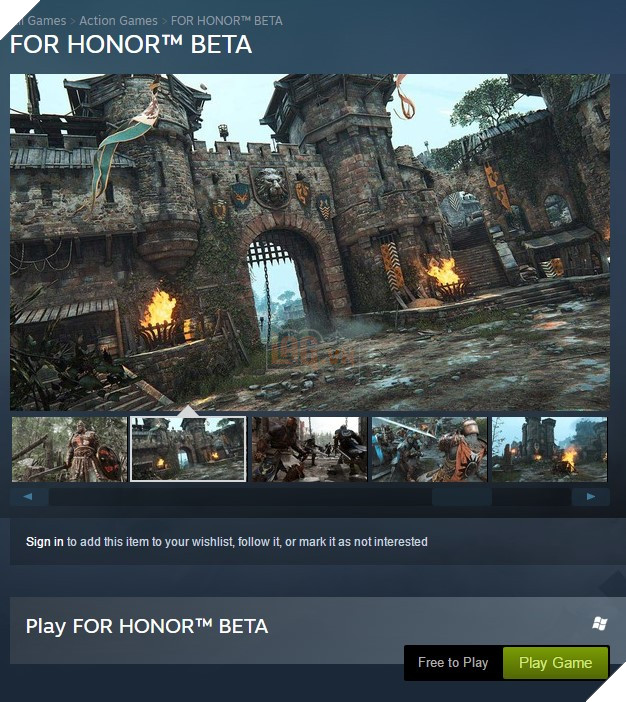'Bom tấn' game chặt chém For Honor chính thức Open Beta