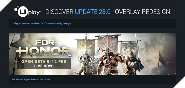 'Bom tấn' game chặt chém For Honor chính thức Open Beta