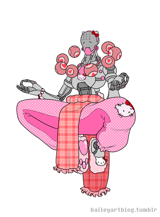 Overwatch: Phiên bản Hello Kitty của toàn bộ hero nam cực kì xinh xắn 8