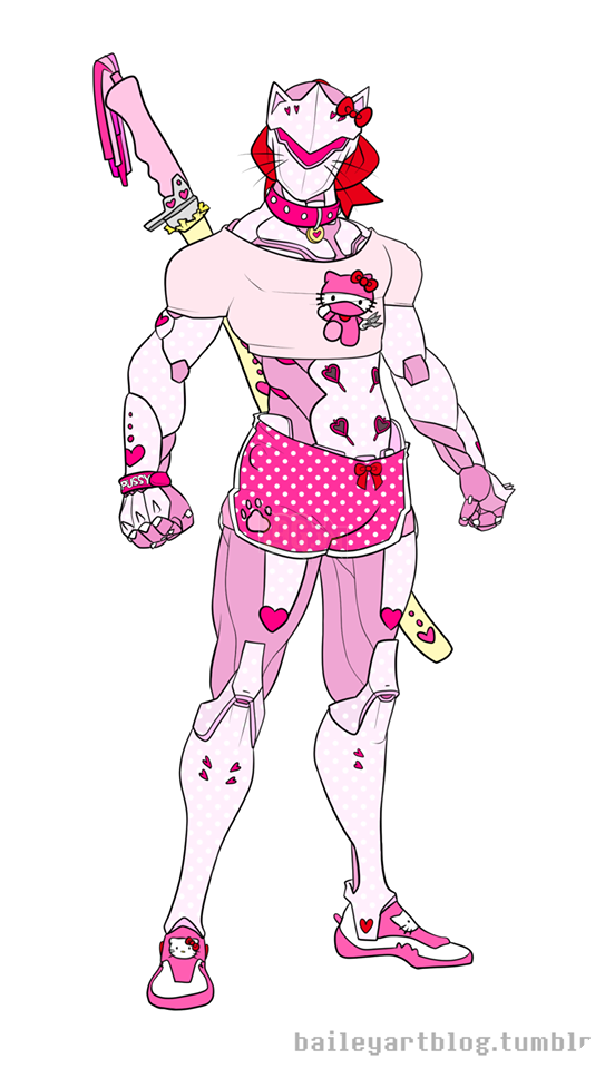 Overwatch: Phiên bản Hello Kitty của toàn bộ hero nam cực kì xinh xắn 4