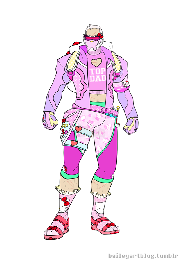 Overwatch: Phiên bản Hello Kitty của toàn bộ hero nam cực kì xinh xắn 5