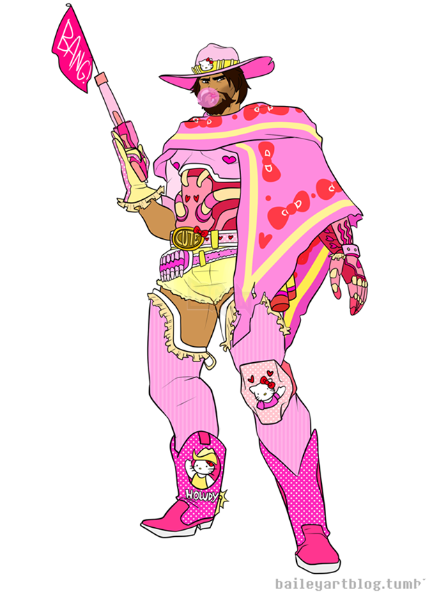 Overwatch: Phiên bản Hello Kitty của toàn bộ hero nam cực kì xinh xắn 6