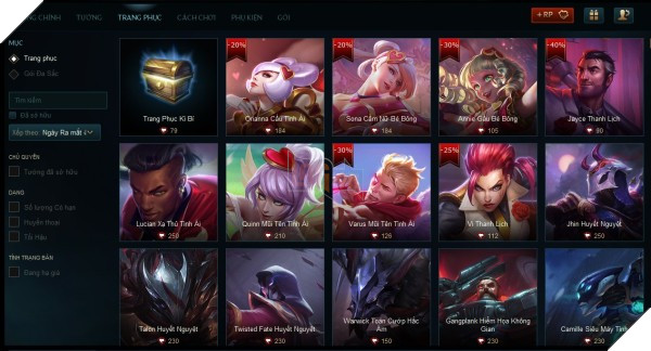 
Giá một Hộp Quà Kỳ Bí cũng như tự tặng một Trang Phục Kỳ Bí cho chính mình đều là 79 RP.
