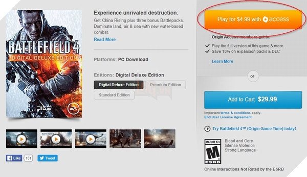 Toàn bộ các tựa game miễn phí trên EA/Origin Access 3