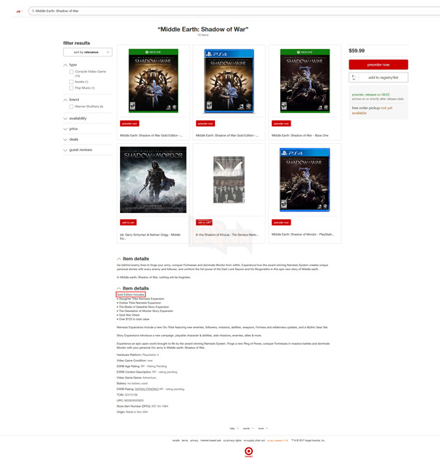 Hậu bản của siêu phẩm Middle Earth: Shadow of Mordor bất ngờ lộ diện