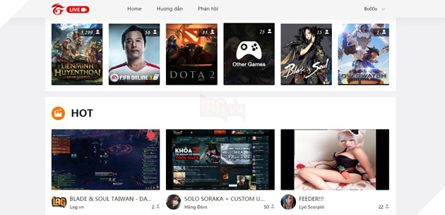 Hệ thống Garena Live chính thức khởi động ngay hôm nay 3