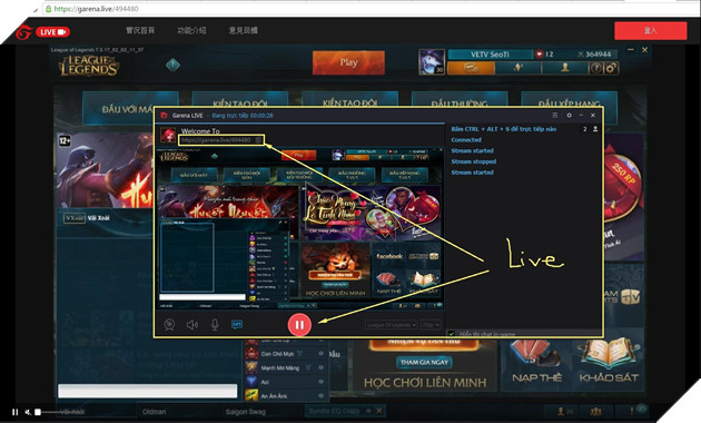 Hướng dẫn cách Live Stream trên Garena Live và các tùy chỉnh quan trọng khác 5