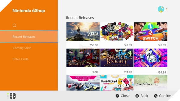 Nintendo giới thiệu Switch Eshop trong một video mới