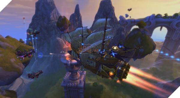 Game lái thuyền bay lượn bắn nhau cực chất Cloud Pirates đã mở cửa, game thủ có thể chơi ngay