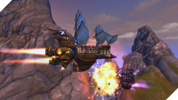 Game lái thuyền bay lượn bắn nhau cực chất Cloud Pirates đã mở cửa, game thủ có thể chơi ngay