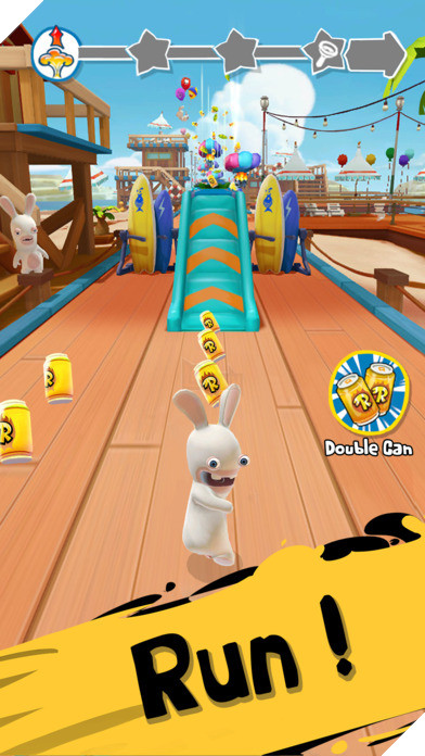 Rabbids Crazy Rush - Phát hờn với chú "thỏ ngọc" mặt siêu troll