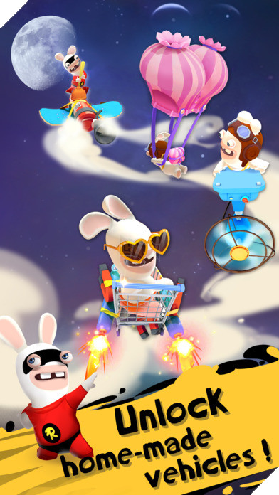 Rabbids Crazy Rush - Phát hờn với chú "thỏ ngọc" mặt siêu troll