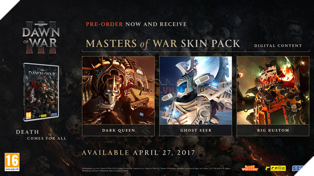 'Bom tấn' game chiến thuật  Dawn of War III ra mắt vào tháng 4, yêu cầu 50GB ổ cứng