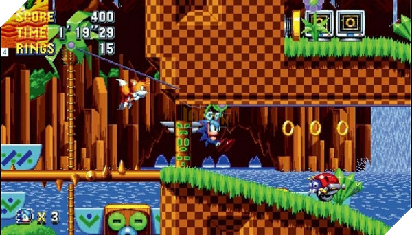 Sonic Mania tung trailer giới thiệu Green Zone Hill Act 2