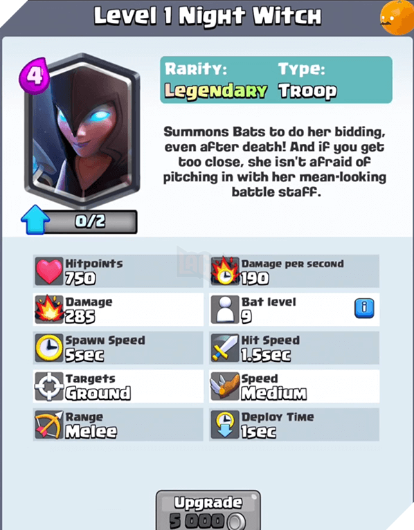 Clash Royale: Chi tiết 4 card mới Bandits, Night Witch, Bats và Heal 4