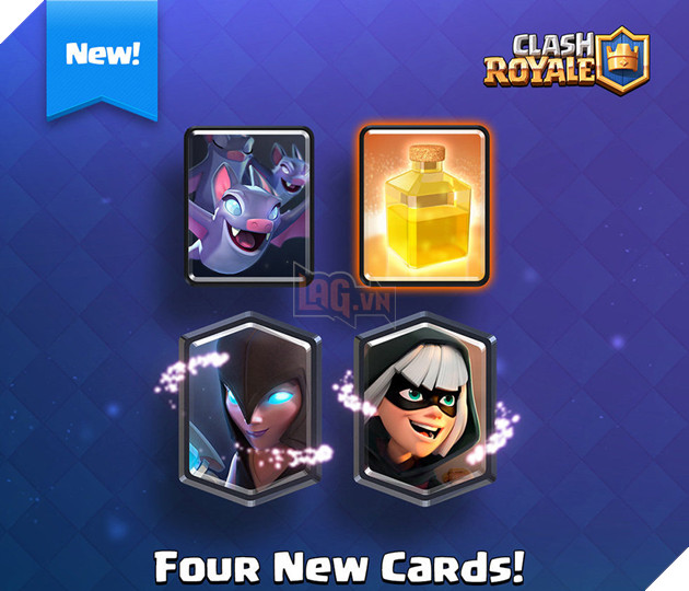 Clash Royale: Chi tiết 4 card mới Bandits, Night Witch, Bats và Heal