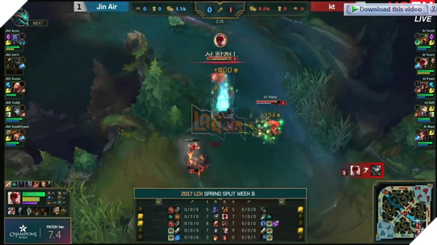  LCK JinAir Green Wings vs kt Rolster - Cú lội ngược dòng bất ngờ 12