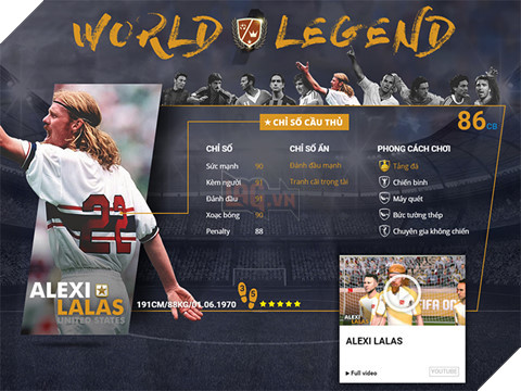 FIFA Online 3: 10 danh thủ huyền thoại vừa được lộ diện 10
