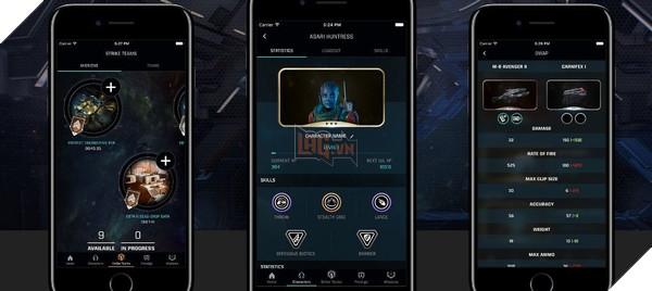 Ứng dụng di động dành cho Mass Effect: Andromeda