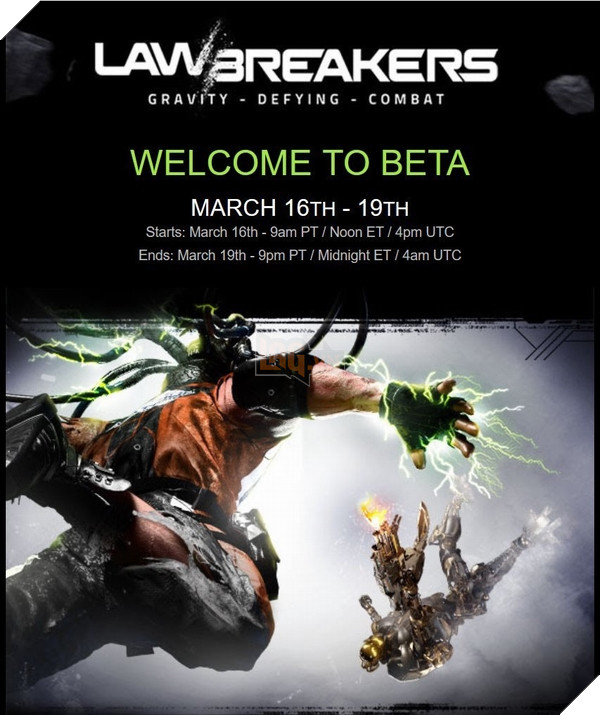 LawBreakers chính thức mở cửa Closed Beta