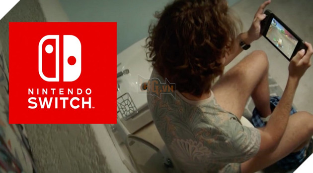 Phiên bản Parody quảng cáo Nintendo Switch với tính năng dùng cả trong...toilet 2
