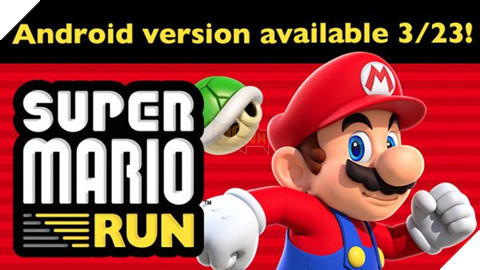 Chỉ còn 3 ngày nữa Super Mario Run có mặt trên Google Play