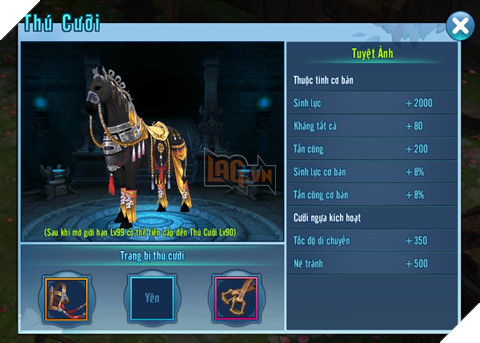 Võ Lâm Truyền Kỳ Mobile: Thú cưỡi - Sức mạnh bị lãng quên 2