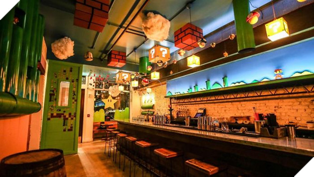 Mê mẩn với quán bar phong cách Mario, chỉ cần bước vào là sẽ quên luôn đường về