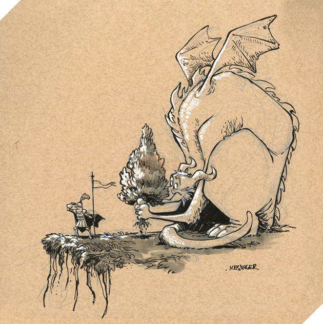 
Chú rồng to xác này đang làm gì đây nhỉ?
