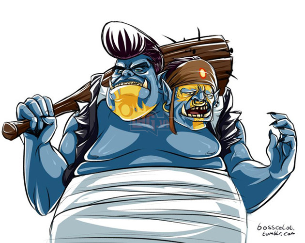 DOTA 2: Orge Magi và 3 vị tướng không ngại va chạm cho dù phải đấm nhau ngay từ level 1