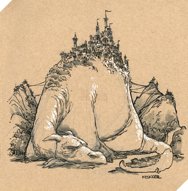 
Có cả một vương quốc trên lưng con rồng “to bự” kìa, bạn thấy quen quen không?
