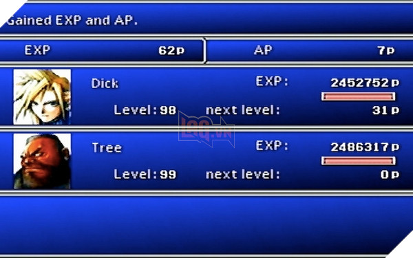 Final Fantasy VII: Người chơi đạt cấp 99 theo cách khó tin
