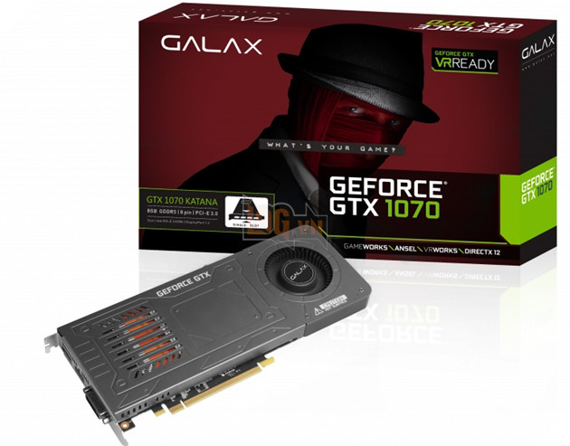 Galax công bố GTX 1070 Katana - Card đồ họa rời 16mm cho các máy tính nhỏ gọn