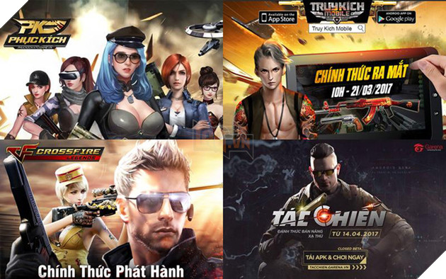 Hàng loạt game bắn súng trên di động được phát hành tại Việt Nam trong năm 2017