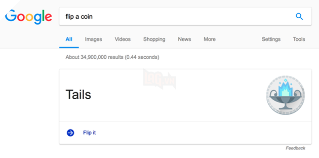 Đứng trước sự lựa chọn hên xui và muốn tung đồng xu để quyết định? Hãy thực hiện điều đó ngay trên Google - Ảnh 3.