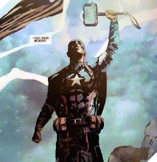 Captain America cầm búa thần của Thor, đánh lại toàn bộ siêu anh hùng khác, thống trị thế giới Marvel