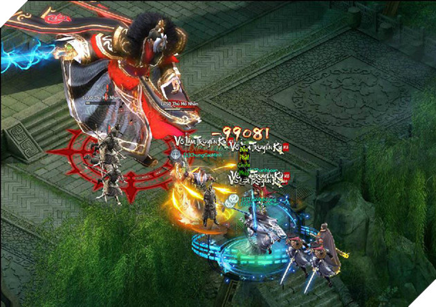 Đánh boss trong phó bản Kiếm Chủng