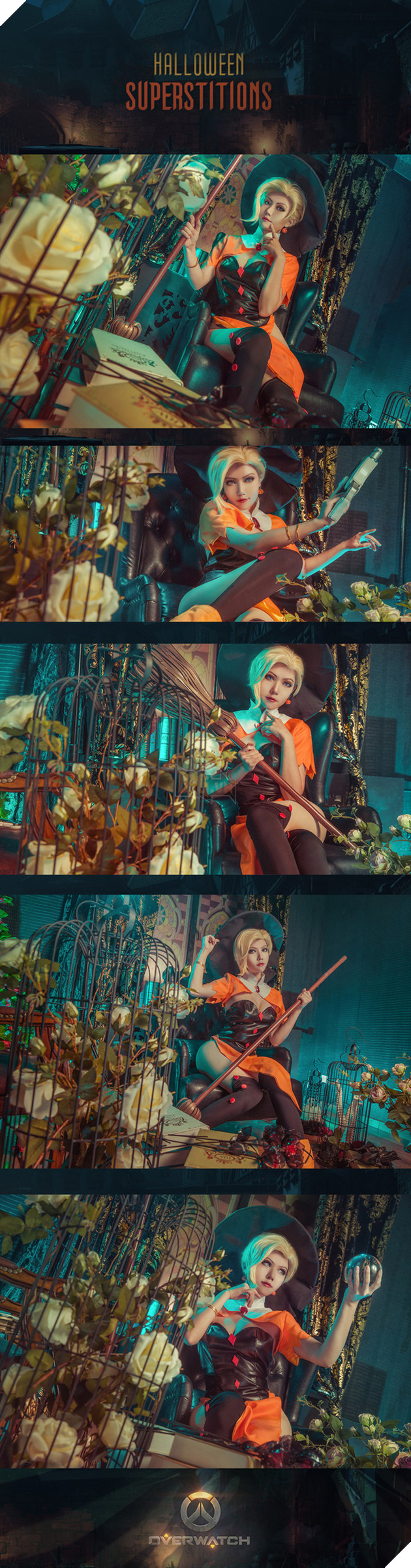 Chảy máu mũi với cosplay Mercy cực gợi cảm trong Overwatch